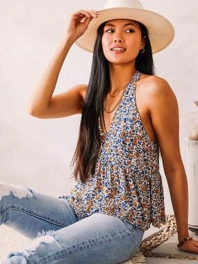 Willow & Root Floral Tank Top